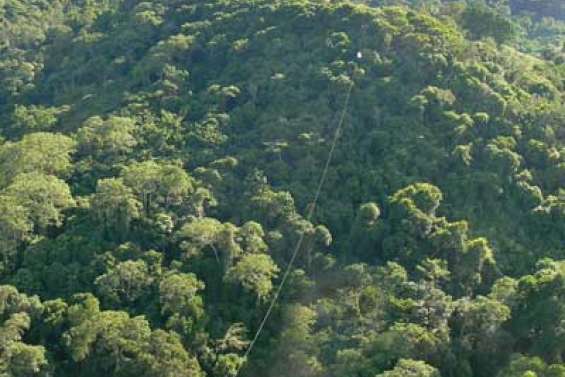 Des tyroliennes au Mont-Mou