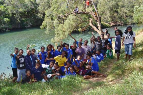 Les footballeuses au repos