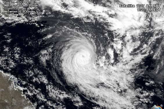 Sandra : Belep et Poum en alerte orange à partir de 15 heures