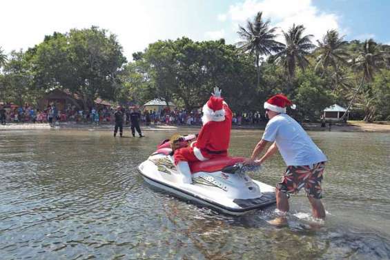 Le traîneau aquatique du père Noël