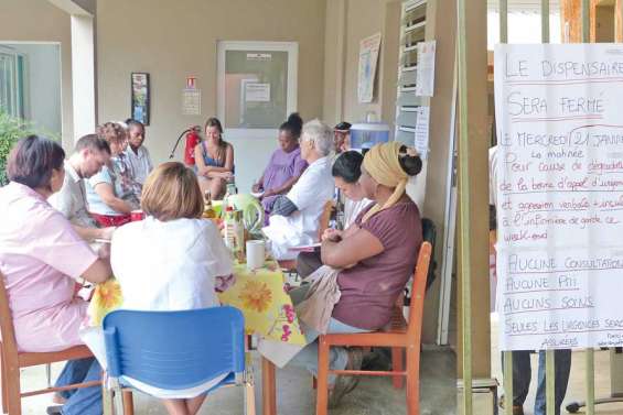 Débrayage au dispensaire