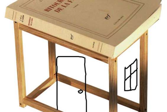 Une maison de livres à la Maison du livre