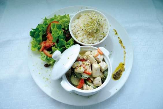 Blanquette de saumon à la moutarde à l'ancienne