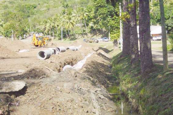 Des chantiers pour évacuer l'eau