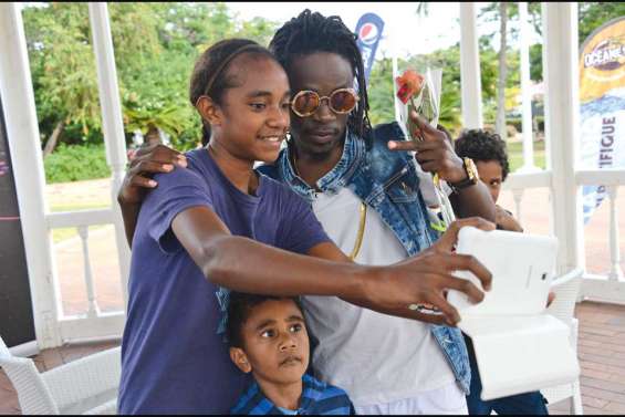 Un « sapeur » sur scène