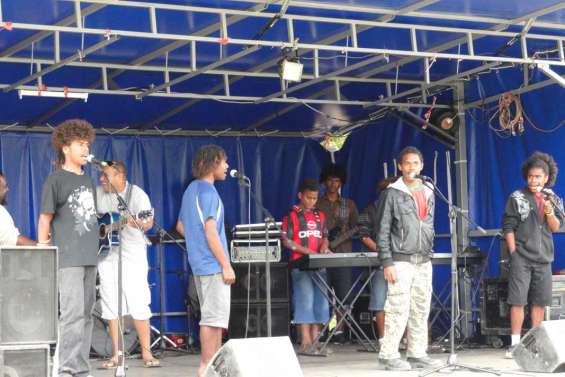 Tremplin musical à la mission de Tyé