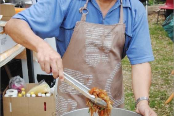 Fourchette et sac à dos