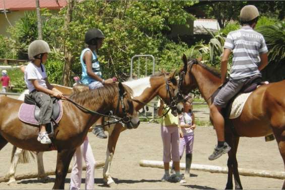 Chevaux et cavaliers en ville