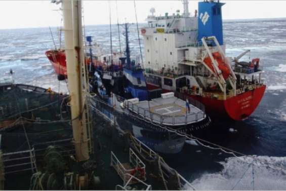 Violent accrochage en mer