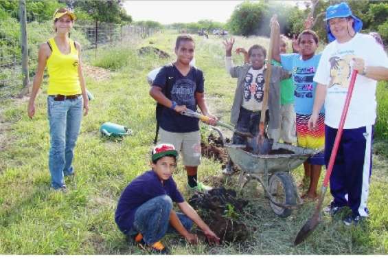 Les jeunes reboisent Déva