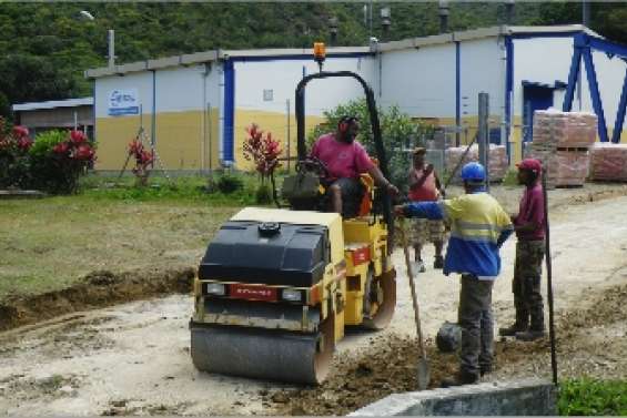 L'accès au réservoir en réfection