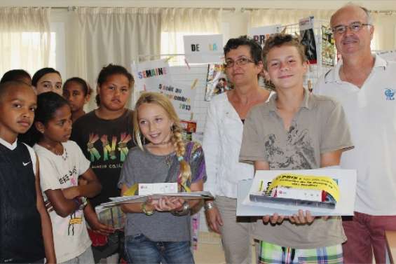 Bain de presse au collège