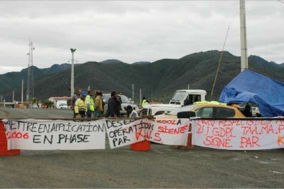 Accès bloqué hier à Vavouto