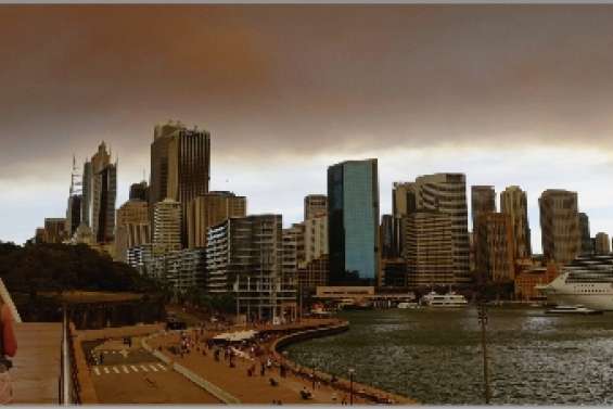 Le ciel de Sydney assombri