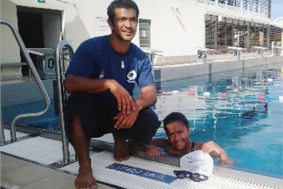 Une nageuse à Brisbane