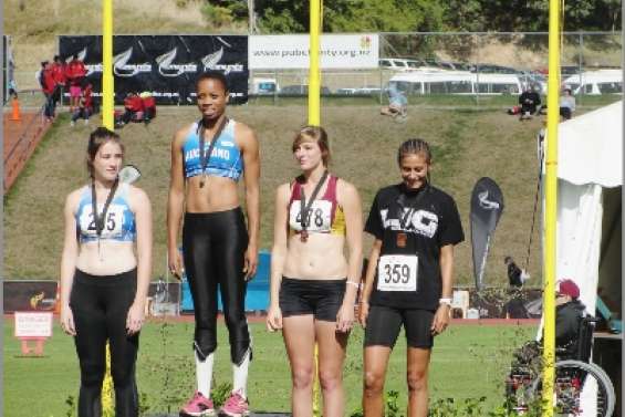 Sur le podium à Wellington