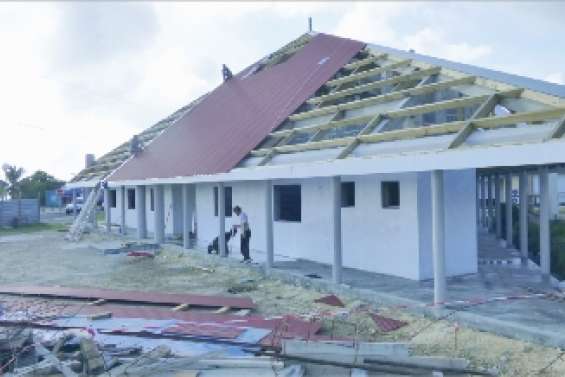 Les locaux de l'aire coutumière  prennent forme