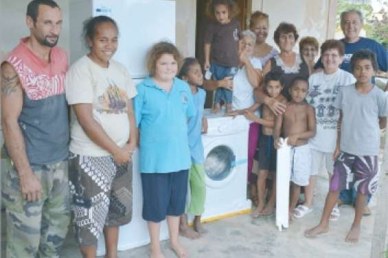 Un don d'électroménager qui fait des heureux