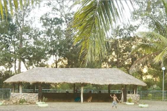 Le faré de l'école a un toit tout neuf