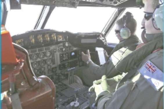 Une navigatrice a vu un avion en feu