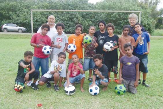 Du foot en attendant le bus