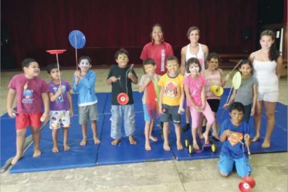 Les vacanciers en piste