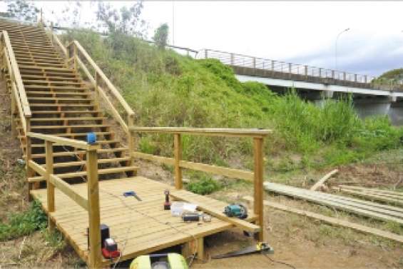 Premières marches  vers le futur parc Marlier