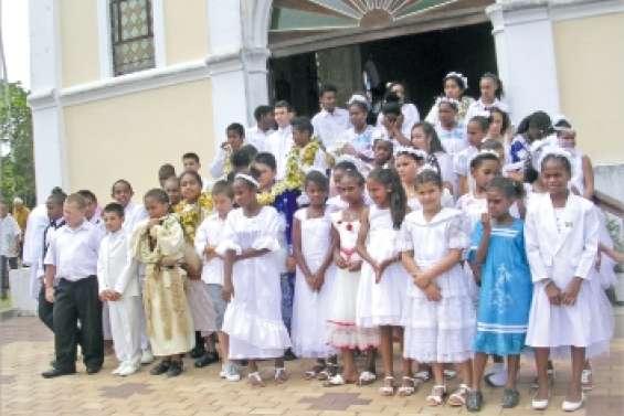 Premières communions et baptêmes