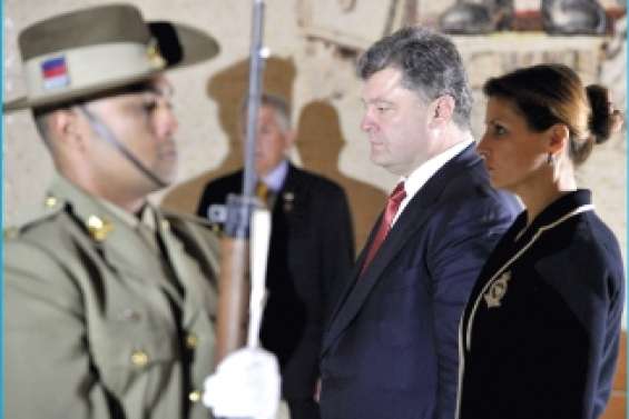 Porochenko  à Canberra