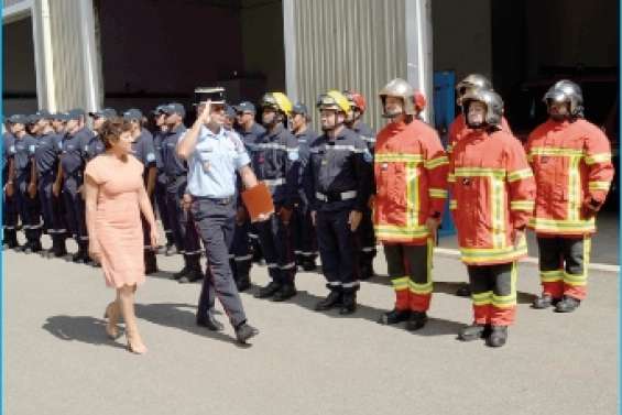 Cynthia Ligeard  à la sécurité civile