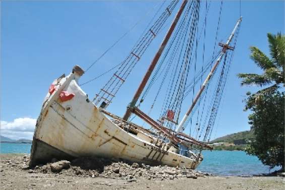La Maryvonne a volontairement  été échouée