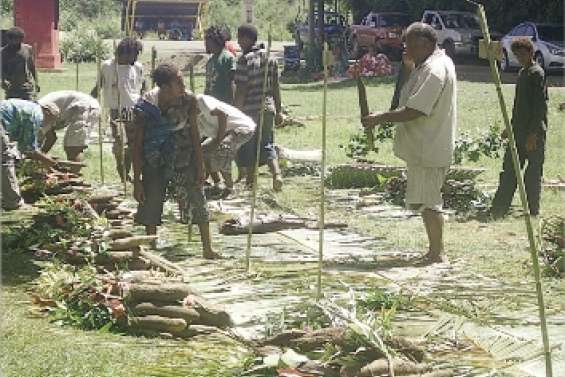 L'igname célébrée à Thio-Mission