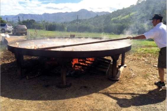 La poêle est prête pour l'omelette