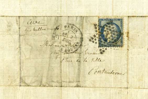 Une lettre de 1870 venue du ciel redécouverte en Australie