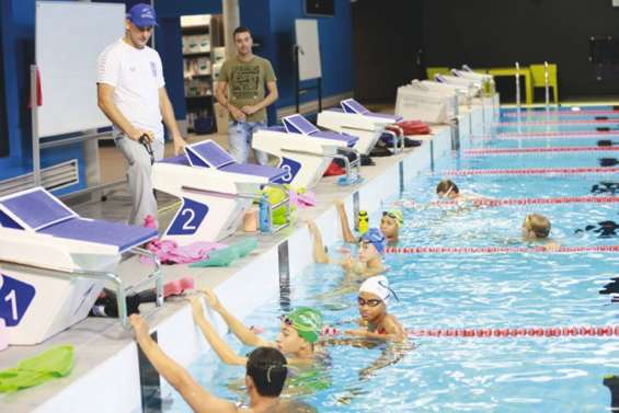 Les Cagous de passage  à l'Insep avant les France
