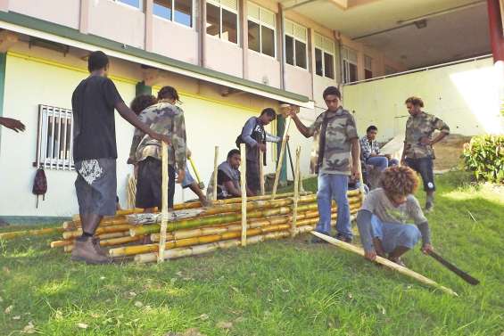 Main dans la main pour entretenir le lycée Augustin-Ty