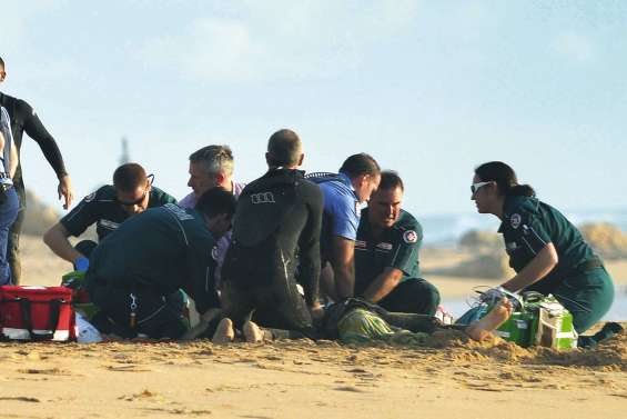 Un surfeur attaqué par un grand blanc