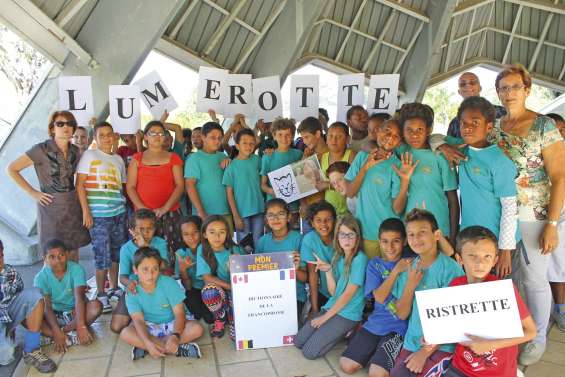 Écoliers et collégiens réunis  autour de la francophonie