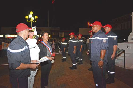 Des sapeurs-pompiers méritants  mis à l'honneur le 14-Juillet