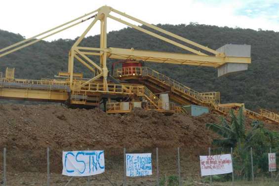 Grève à Tiébaghi hier