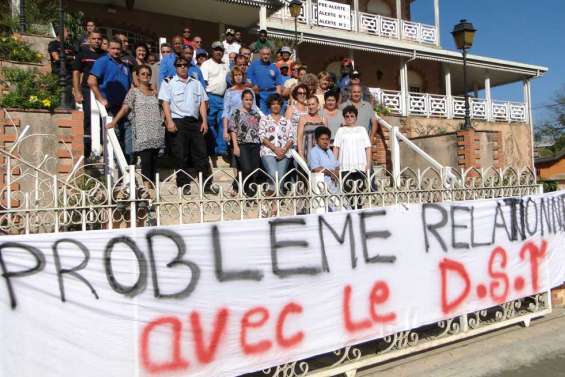 Débrayage aux services techniques de la mairie