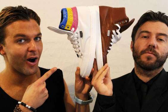 Des baskets en peau de crapaud