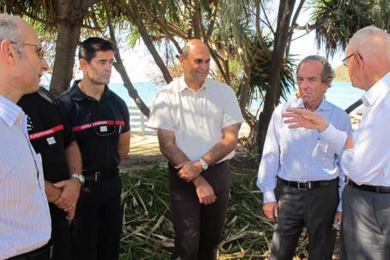 Visite de terrain après la tempête