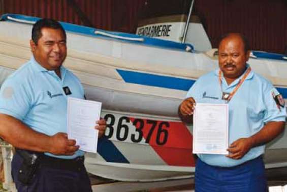 Les gendarmes félicités