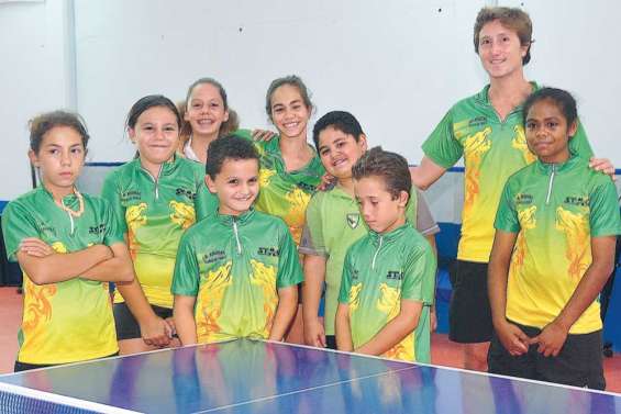 Les jeunes pongistes en stage