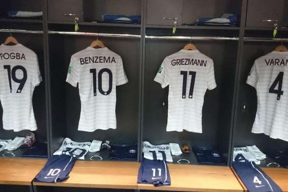 Photo : le vestiaire des Bleus