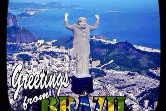 EN IMAGES - Les meilleurs détournements de la déroute du Brésil