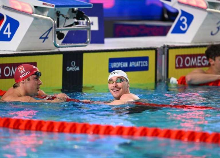 Euro en petit bassin : Maxime Grousset manque l’or pour un centième