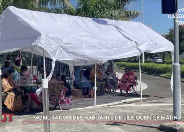 Privés de bureau de vote, les habitants de l'île Ouen se mobilisent...  Le JT de Caledonia du 9 mars