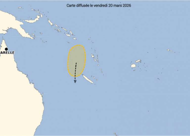 Une dépression tropicale pourrait toucher la Nouvelle-Calédonie en début de semaine prochaine